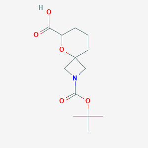 B1404515 2-Boc-5-oxa-2-aza-spiro-[3.5]nonane-6-carboxylic acid CAS No. 1251002-28-4
