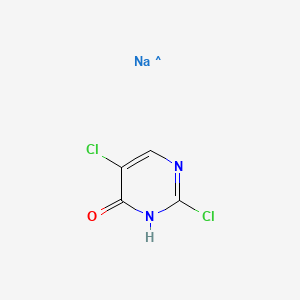 2,5-dichloro-1H-pyrimidin-6-one;sodium salt