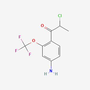 1-(4-Amino-2-(trifluoromethoxy)phenyl)-2-chloropropan-1-one