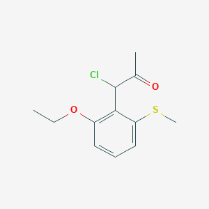 1-Chloro-1-(2-ethoxy-6-(methylthio)phenyl)propan-2-one