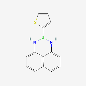 molecular formula C14H11BN2S B1404528 2-(Thiophen-2-yl)-2,3-dihydro-1H-naphtho[1,8-de][1,3,2]diazaborinine CAS No. 1159803-80-1