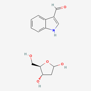 molecular formula C14H17NO5 B14045288 3-Formylindole-2'-deoxyriboside 