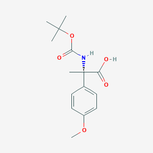 (S)-2-((tert-Butoxycarbonyl)amino)-2-(4-methoxyphenyl)propanoic acid