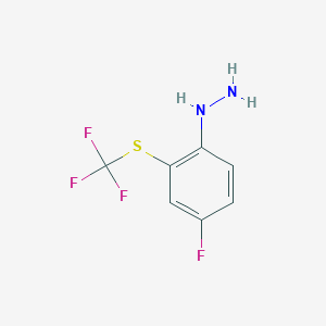 1-(4-Fluoro-2-(trifluoromethylthio)phenyl)hydrazine