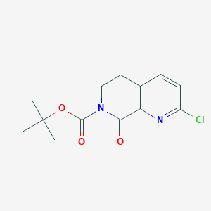 B1404533 tert-butyl 2-chloro-8-oxo-5,6-dihydro-1,7-naphthyridine-7(8H)-carboxylate CAS No. 1375302-20-7