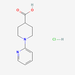 molecular formula C11H15ClN2O2 B1404539 1-Pyridin-2-YL-piperidine-4-carboxylic acid hydrochloride CAS No. 1357353-07-1