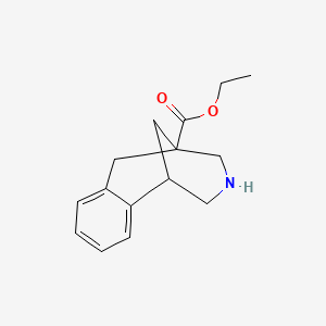 molecular formula C15H19NO2 B1404541 11-氮杂三环[7.3.1.02,7]十三-2,4,6-三烯-9-羧酸乙酯 CAS No. 1250997-42-2
