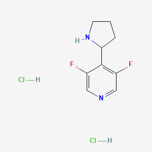 3,5-Difluoro-4-(pyrrolidin-2-YL)pyridine dihydrochloride