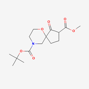 9-Tert-butyl 2-methyl 1-oxo-6-oxa-9-azaspiro[4.5]decane-2,9-dicarboxylate