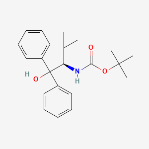 (R)-tert-butyl 1-hydroxy-3-methyl-1,1-diphenylbutan-2-ylcarbamate