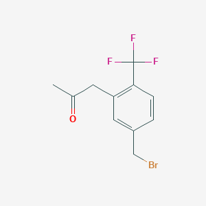 1-(5-(Bromomethyl)-2-(trifluoromethyl)phenyl)propan-2-one