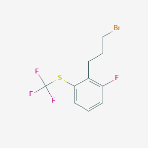 1-(3-Bromopropyl)-2-fluoro-6-(trifluoromethylthio)benzene