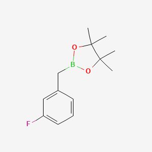 molecular formula C13H18BFO2 B1404548 2-(3-氟苄基)-4,4,5,5-四甲基-1,3,2-二氧杂硼环 CAS No. 1310048-95-3