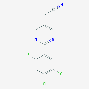 2-(2,4,5-Trichlorophenyl)pyrimidine-5-acetonitrile