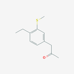 1-(4-Ethyl-3-(methylthio)phenyl)propan-2-one