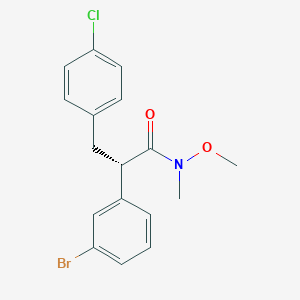 (2S)-2-(3-bromophenyl)-3-(4-chlorophenyl)-N-methoxy-N-methylpropanamide