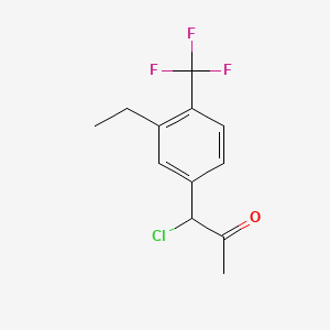 1-Chloro-1-(3-ethyl-4-(trifluoromethyl)phenyl)propan-2-one