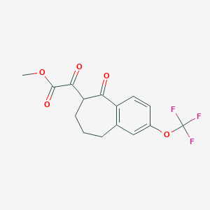 Methyl 2-oxo-2-(5-oxo-2-(trifluoromethoxy)-6,7,8,9-tetrahydro-5H-benzo[7]annulen-6-yl)acetate