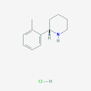 molecular formula C12H18ClN B14045624 (S)-2-(o-tolyl)piperidine HCl 