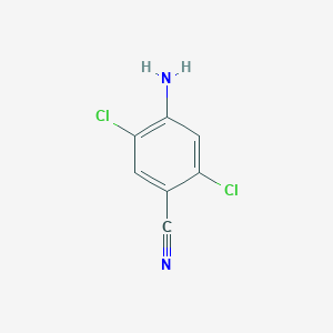 molecular formula C7H4Cl2N2 B14045631 4-Amino-2,5-dichlorobenzonitrile 