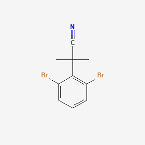 B1404565 2-(2,6-Dibromophenyl)-2-methylpropanenitrile CAS No. 1314739-04-2