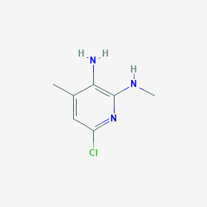 molecular formula C7H10ClN3 B14045658 6-chloro-N2,4-dimethylpyridine-2,3-diamine CAS No. 1639116-70-3