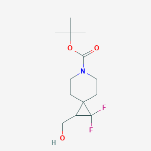 Tert-butyl 1,1-difluoro-2-(hydroxymethyl)-6-azaspiro[2.5]octane-6-carboxylate