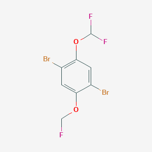 1,4-Dibromo-2-difluoromethoxy-5-(fluoromethoxy)benzene