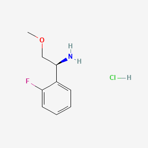 molecular formula C9H13ClFNO B14045728 (S)-1-(2-Fluorophenyl)-2-methoxyethan-1-amine hydrochloride 