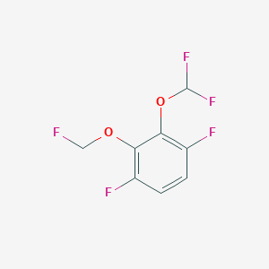 1,4-Difluoro-2-difluoromethoxy-3-(fluoromethoxy)benzene