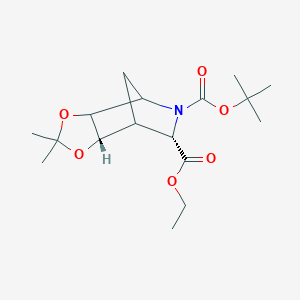 (6S,7aS)-5-tert-Butyl 6-ethyl 2,2-dimethyltetrahydro-4,7-methano[1,3]dioxolo[4,5-c]pyridine-5,6(6H)-dicarboxylate