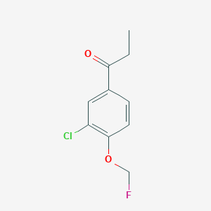 1-(3-Chloro-4-(fluoromethoxy)phenyl)propan-1-one