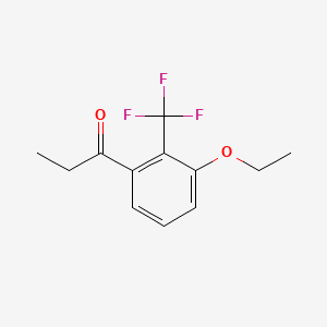 1-(3-Ethoxy-2-(trifluoromethyl)phenyl)propan-1-one