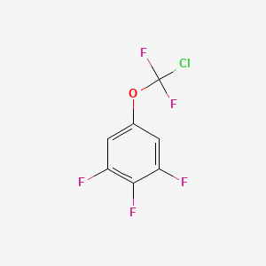 molecular formula C7H2ClF5O B1404589 5-[Chloro(difluoro)methoxy]-1,2,3-trifluoro-benzene CAS No. 1404194-58-6