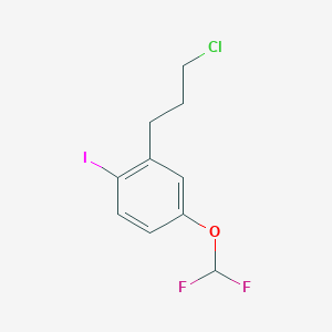 1-(3-Chloropropyl)-5-(difluoromethoxy)-2-iodobenzene