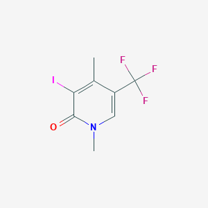 3-Iodo-1,4-dimethyl-5-(trifluoromethyl)pyridin-2-one