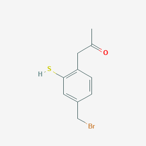 1-(4-(Bromomethyl)-2-mercaptophenyl)propan-2-one