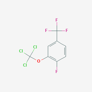 B1404592 1-Fluoro-2-(trichloromethoxy)-4-(trifluoromethyl)benzene CAS No. 1417567-61-3