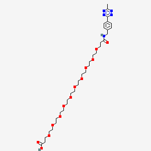 molecular formula C34H55N5O13 B14045930 Methyltetrazine-amino-PEG10-CH2CH2COOH 