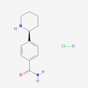 (S)-4-(piperidin-2-yl)benzamide HCl