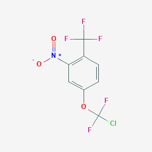 4-[Chloro(difluoro)methoxy]-2-nitro-1-(trifluoromethyl)benzene