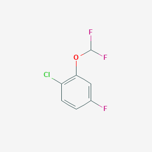 B1404598 1-Chloro-2-(difluoromethoxy)-4-fluoro-benzene CAS No. 1404194-93-9