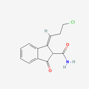 (1E)-1-(3-chloropropylidene)-3-oxoindene-2-carboxamide