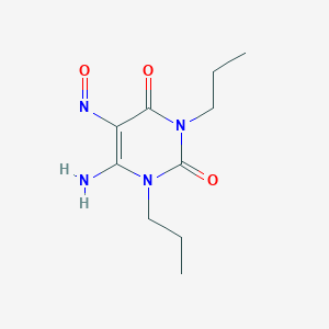 molecular formula C10H16N4O3 B014046 6-氨基-1,3-二丙基-5-亚硝基尿嘧啶 CAS No. 81250-33-1
