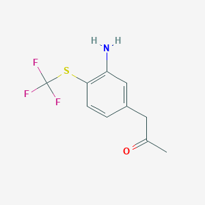 1-(3-Amino-4-(trifluoromethylthio)phenyl)propan-2-one