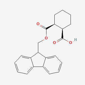 (1R,2S)-2-(((9H-fluoren-9-yl)methoxy)carbonyl)cyclohexanecarboxylic acid