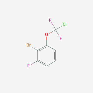 molecular formula C7H3BrClF3O B1404604 2-溴-1-[(二氟代)氯甲氧基]-3-氟苯 CAS No. 1417569-84-6