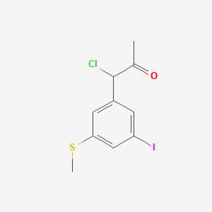 1-Chloro-1-(3-iodo-5-(methylthio)phenyl)propan-2-one