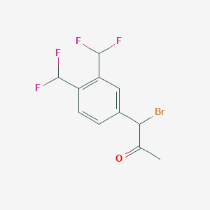 1-(3,4-Bis(difluoromethyl)phenyl)-1-bromopropan-2-one