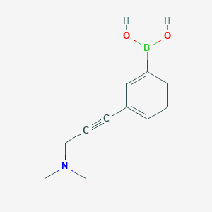 (3-(3-(Dimethylamino)prop-1-YN-1-YL)phenyl)boronic acid